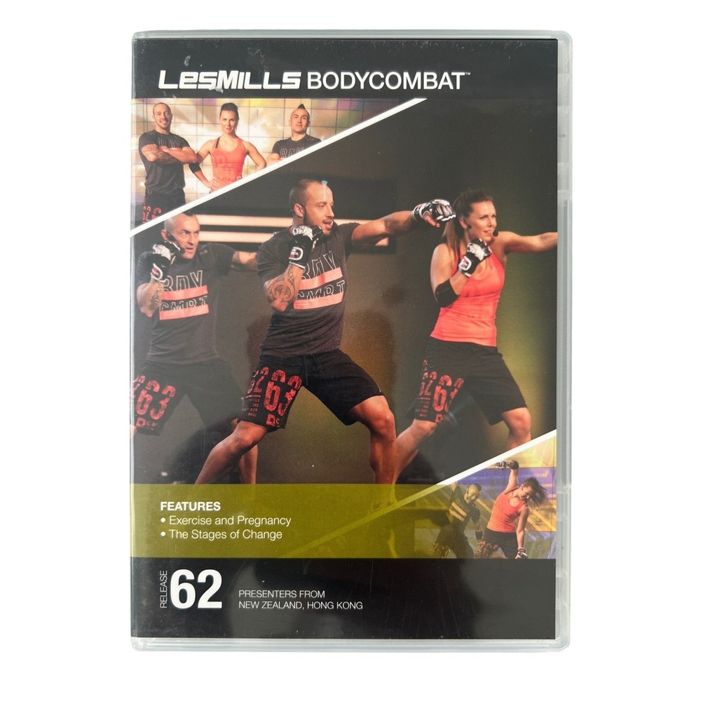 Les Mills BodyCombat Release 62 Workout DVD and Music CD Set MMA Fitness